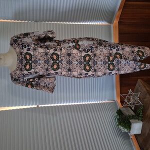 Asos Floral Print Faux Wrap Wiggle Dress